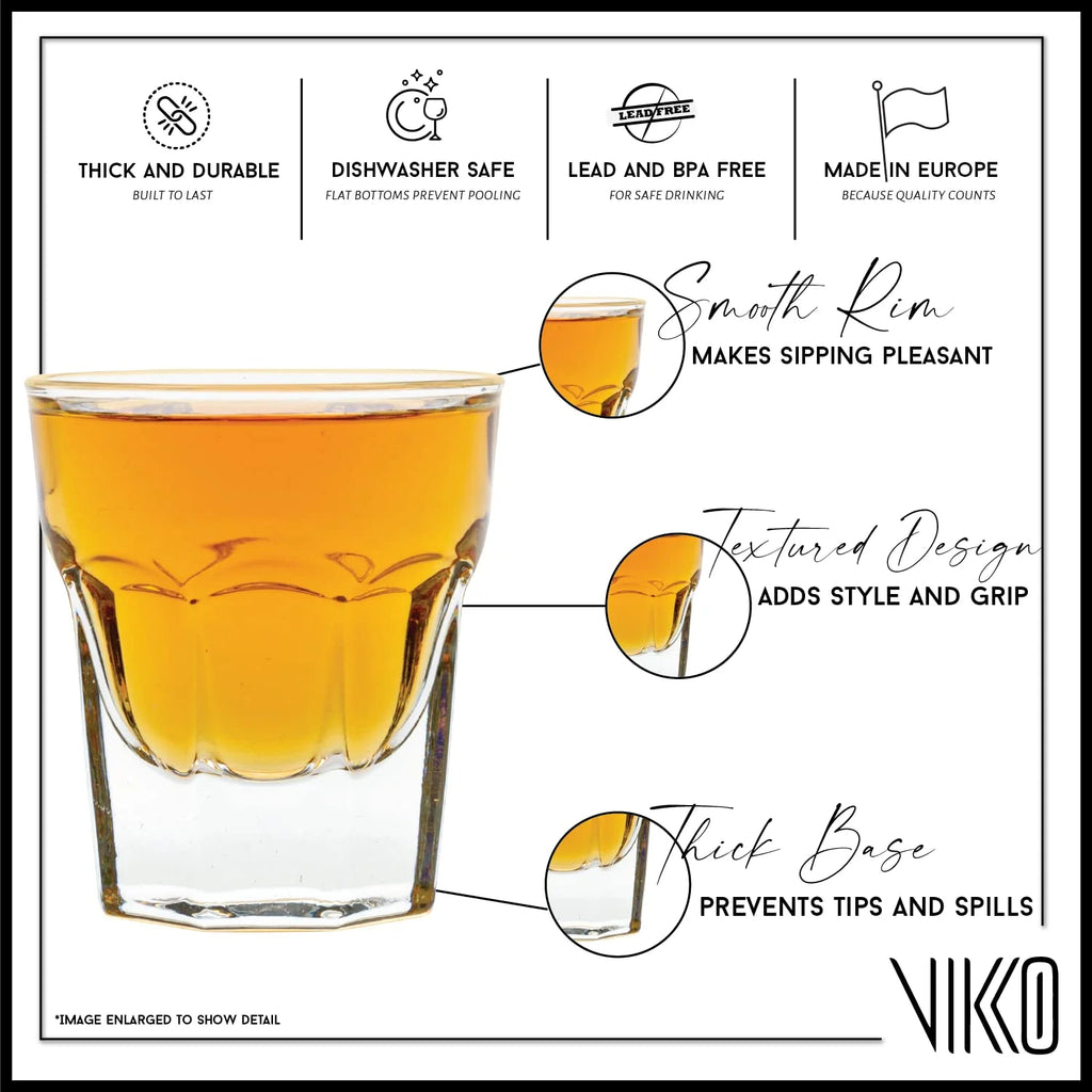 1 Ounce Shot Glasses Set of 6 I6505