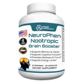 60 Capsules Nootropic Brain Booster Supplement with Bacopa Extract, Phosphatidylserine, Huperzine A X2318