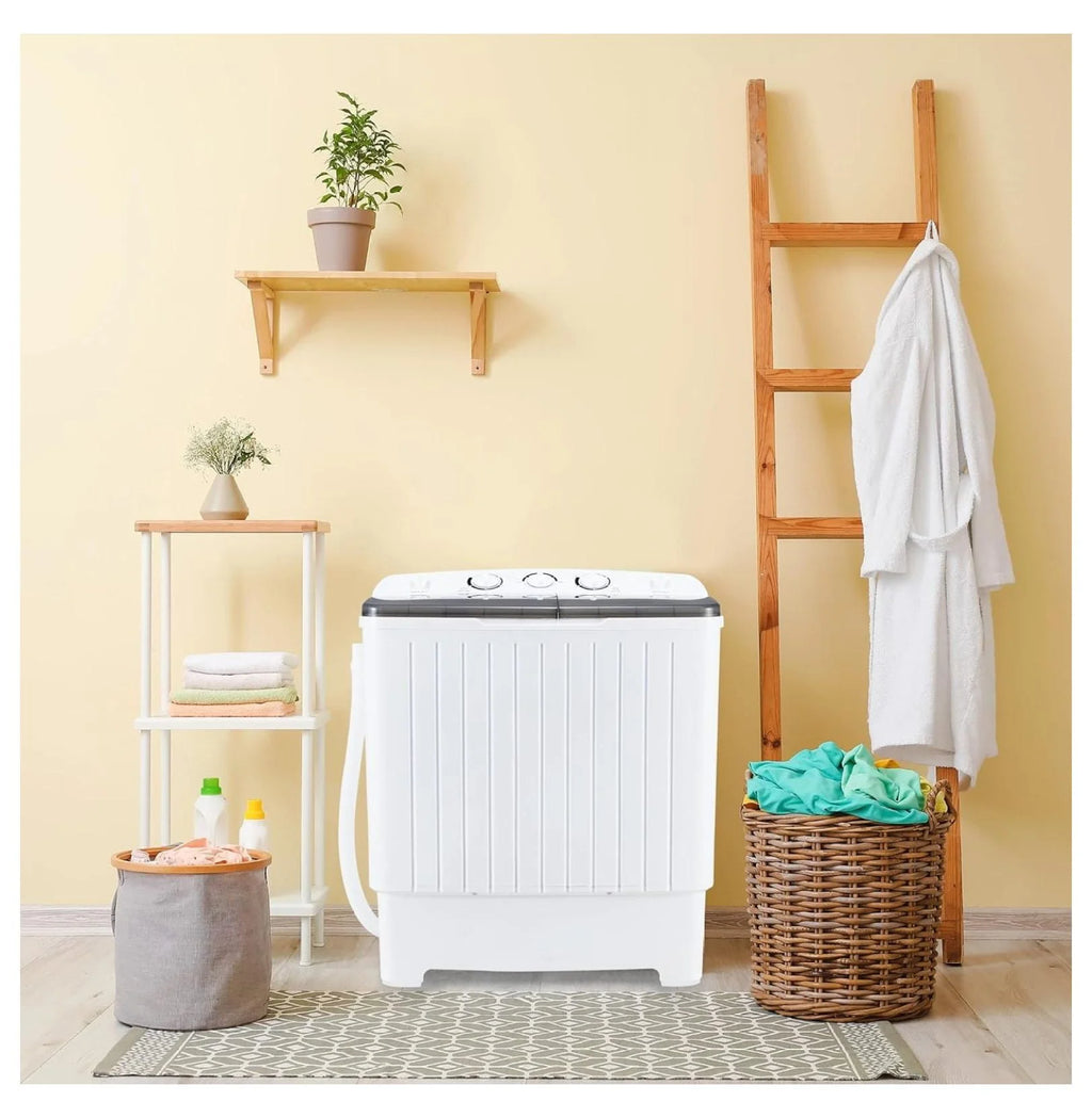 Portable Mini Tub Washer and Dryer Combo 20 lbs Black F85430