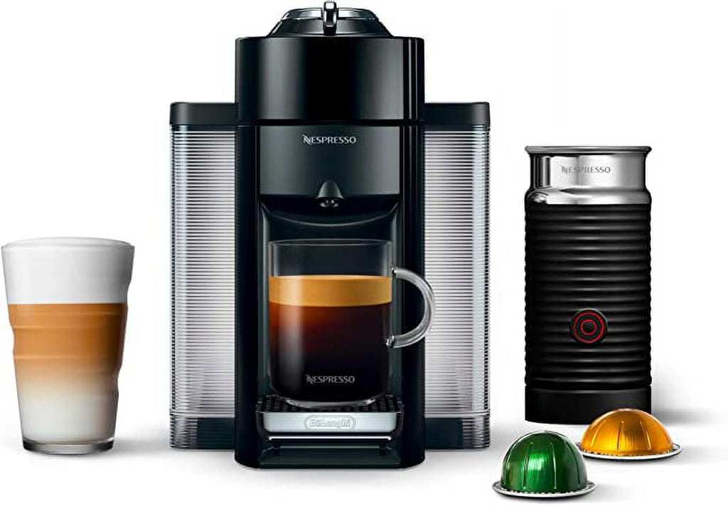 Piano Black Coffee Espresso Machine with Milk Frother D869