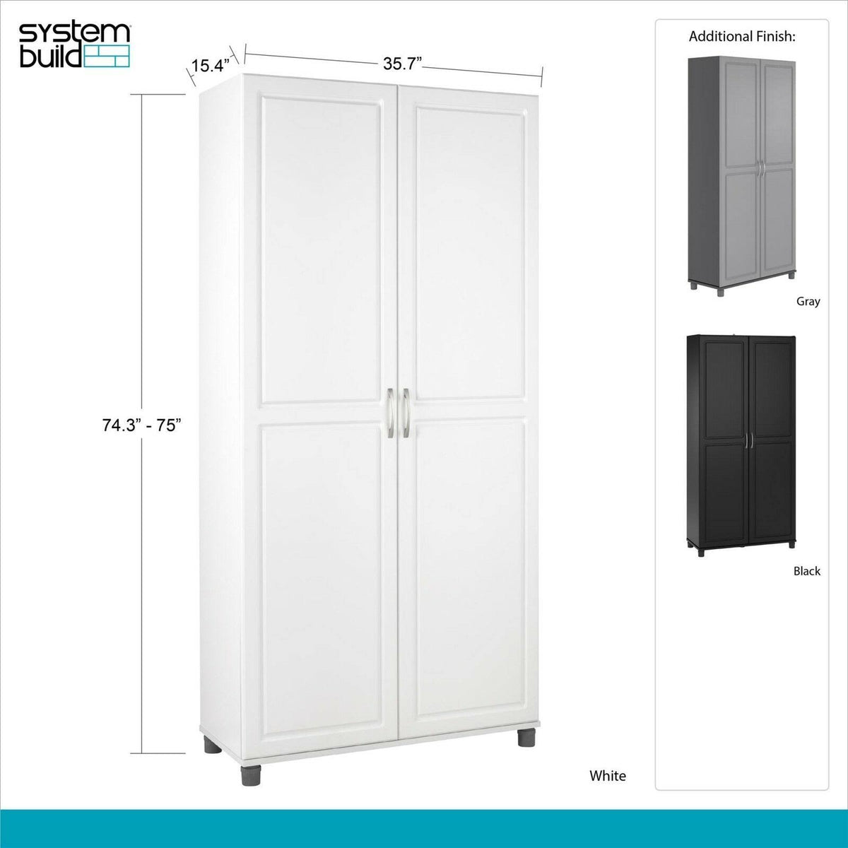 Utility Storage Cabinet, Gray X879