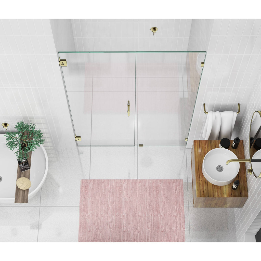 Frameless Shower Door Wall Hinge Matte Black J956920
