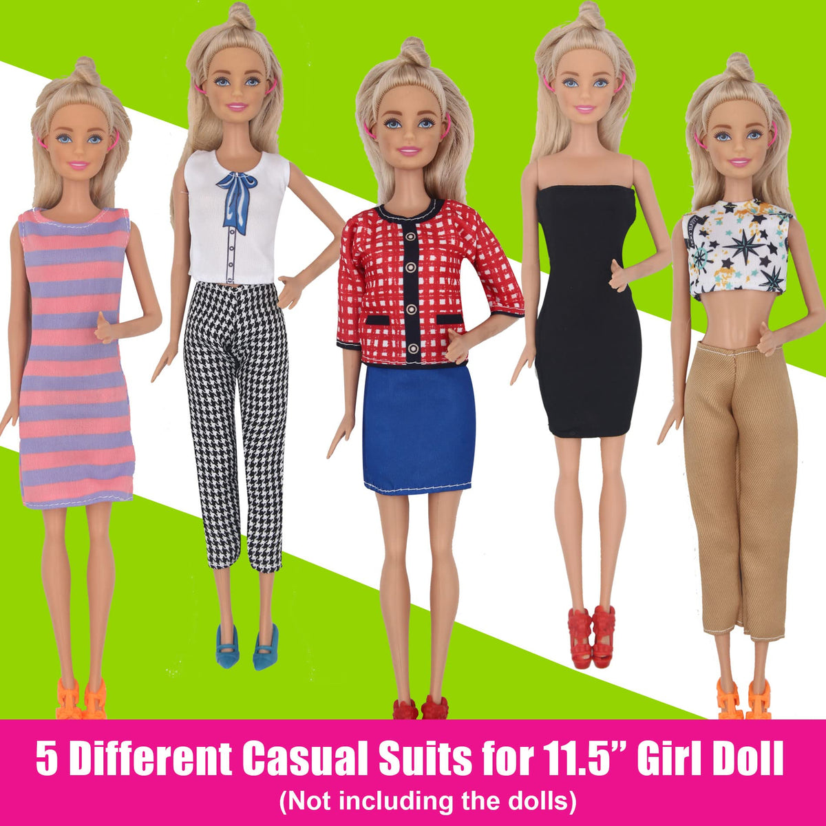 90Pcs Doll Clothes and Accessories for 11.5'' Girl Doll and 12'' Boy Doll Doctor Nurse Playset J70647