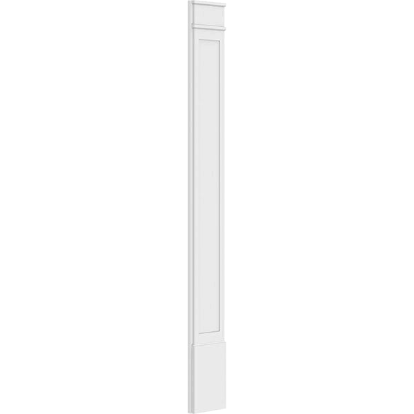 Flat Panel PVC Pilaster with Decorative Capital & Base (Pair) B3618