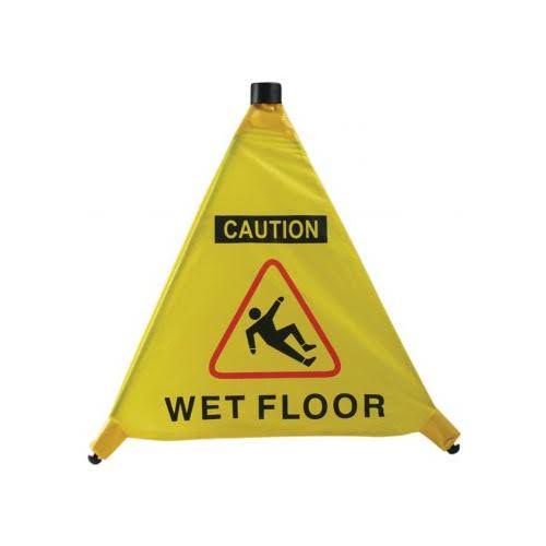 20x22 x 18-1/2x22 OSHA CAUTION Floor Sign Wet Floor M2665