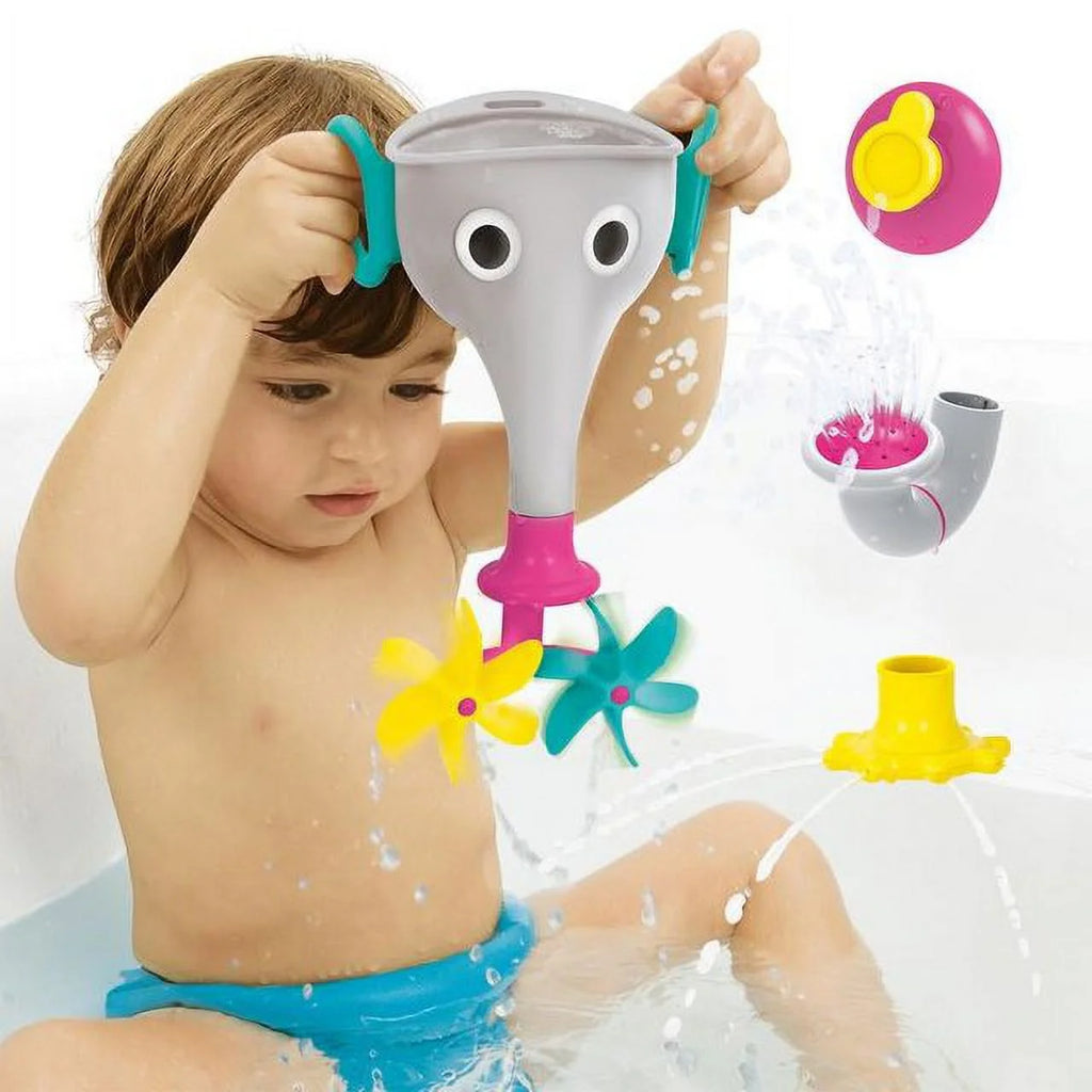 Grey Bath Toy with 3 Interchangeable Trunk Accessories Z130949