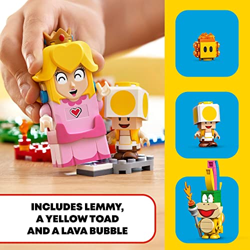 LEGO Super Mario Adventures with Peach Starter Course, Buildable Game, Toy with Interactive Figure, Yellow Toad & Lemmy, 71403 V5841