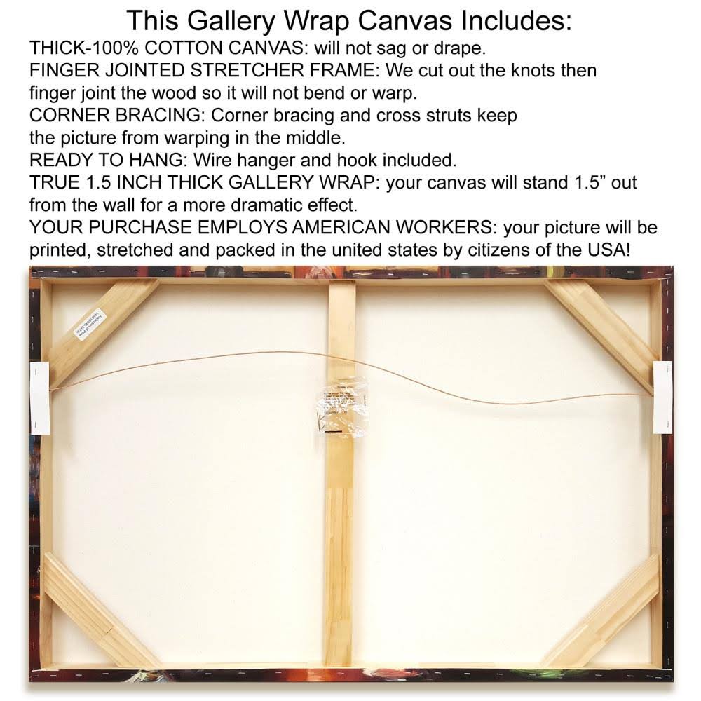 Fine Art Giclee Print on Wrap Canvas F1203