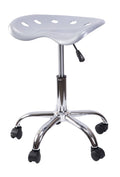 Gray Tractor Seat Swivel Chair with Adjustable Height and Casters C975
