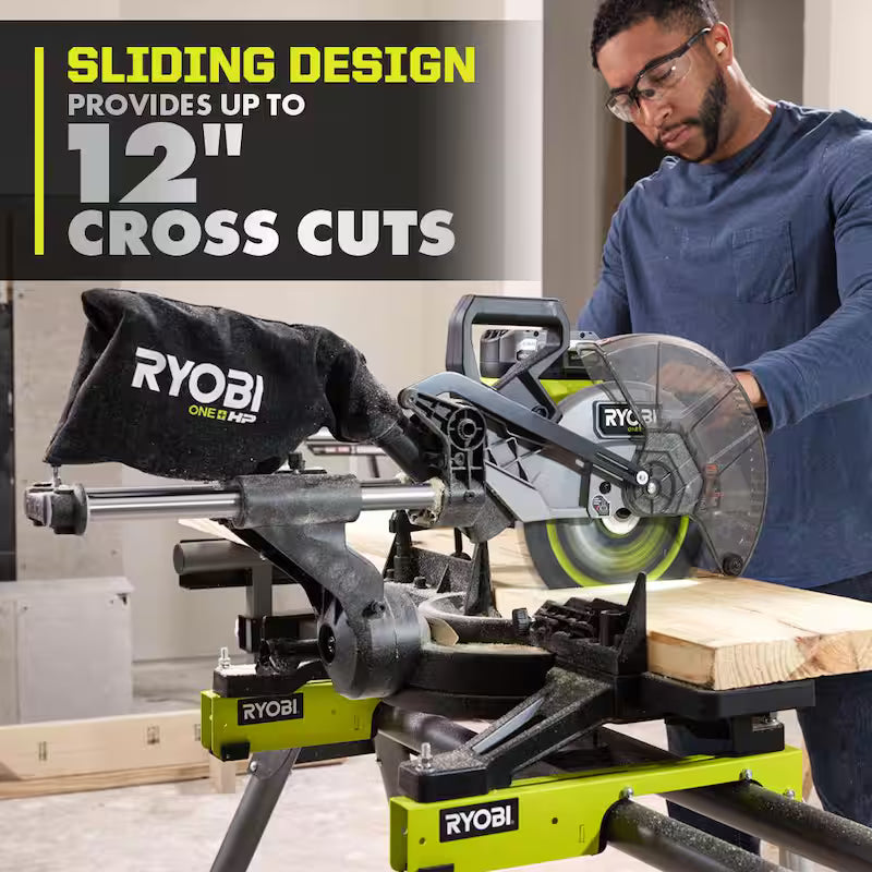 18V Brushless Cordless 10 in. Sliding Compound Miter Saw Kit with Battery and Charger W803107