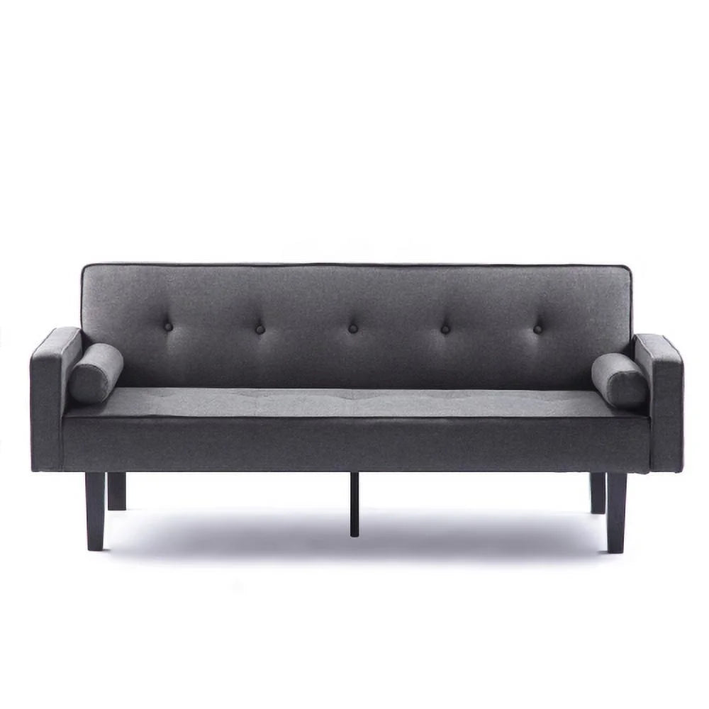 Convertible Futon Sofa Bed with Armrests J57010