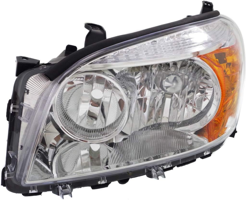 Chrome Bezel Headlight Assembly Driver Side L8240