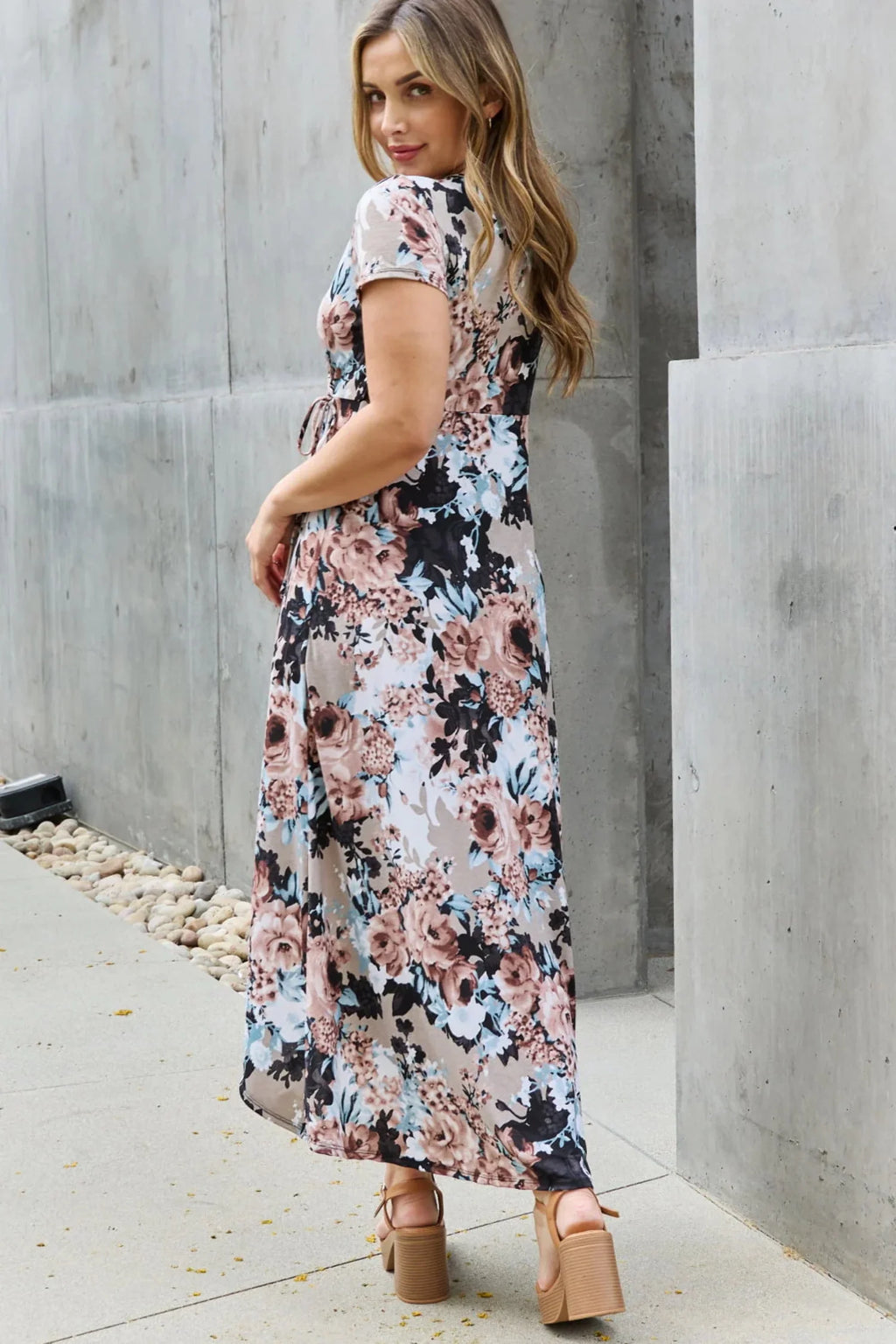 Floral Maxi Wrap Dress F151519