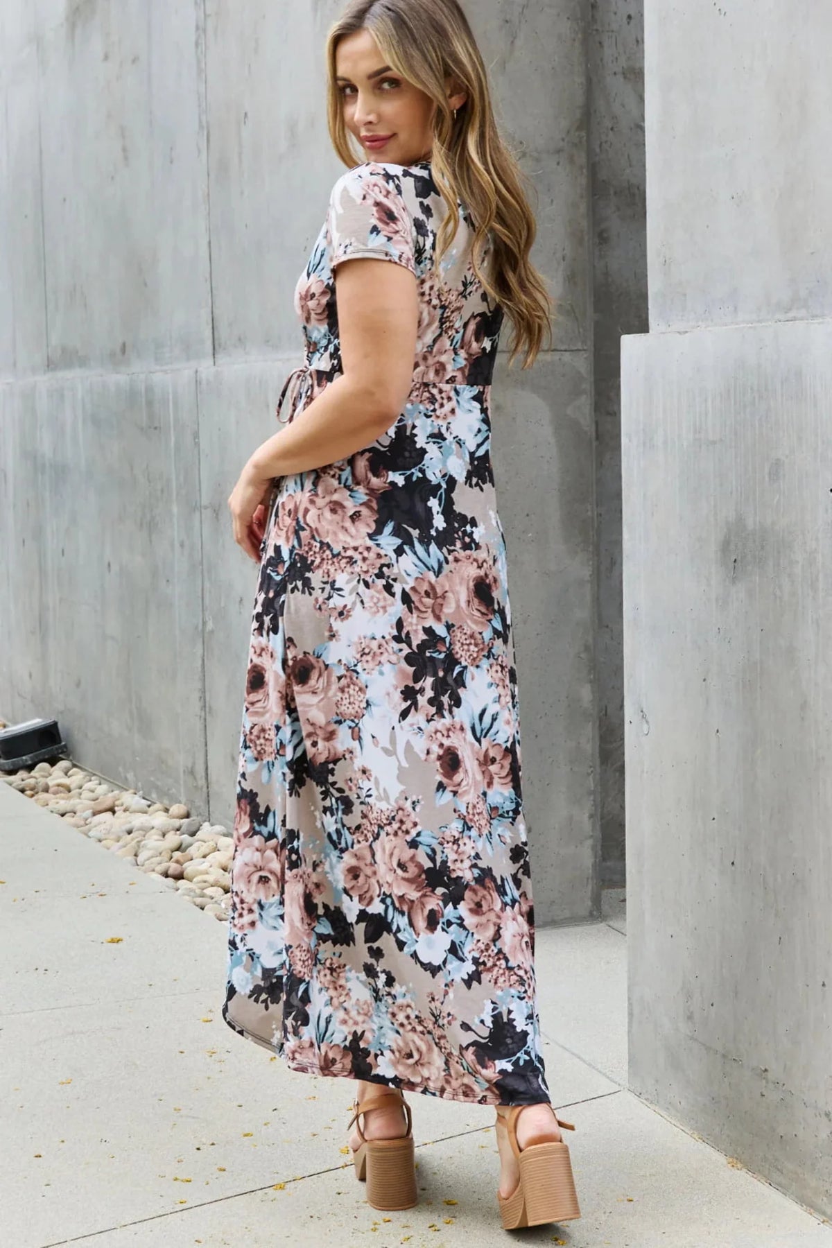 Floral Maxi Wrap Dress F151519