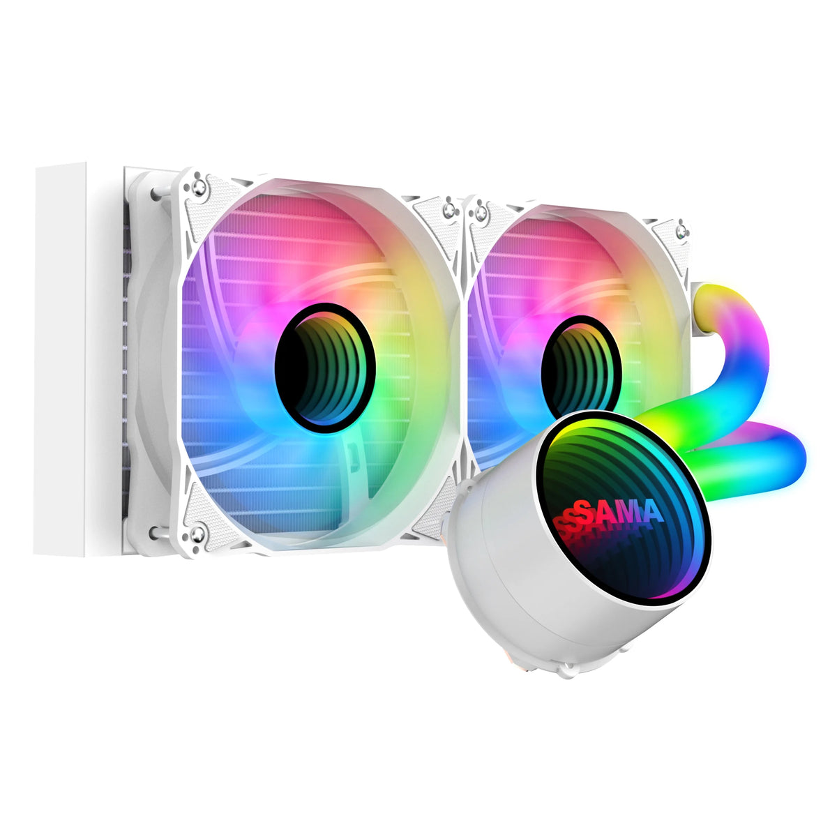 240mm ARGB Liquid Cooler with PWM Fan White D6328
