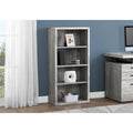 Grey Reclaimed Wood-Look Bookcase with Adjustable Shelves E596014