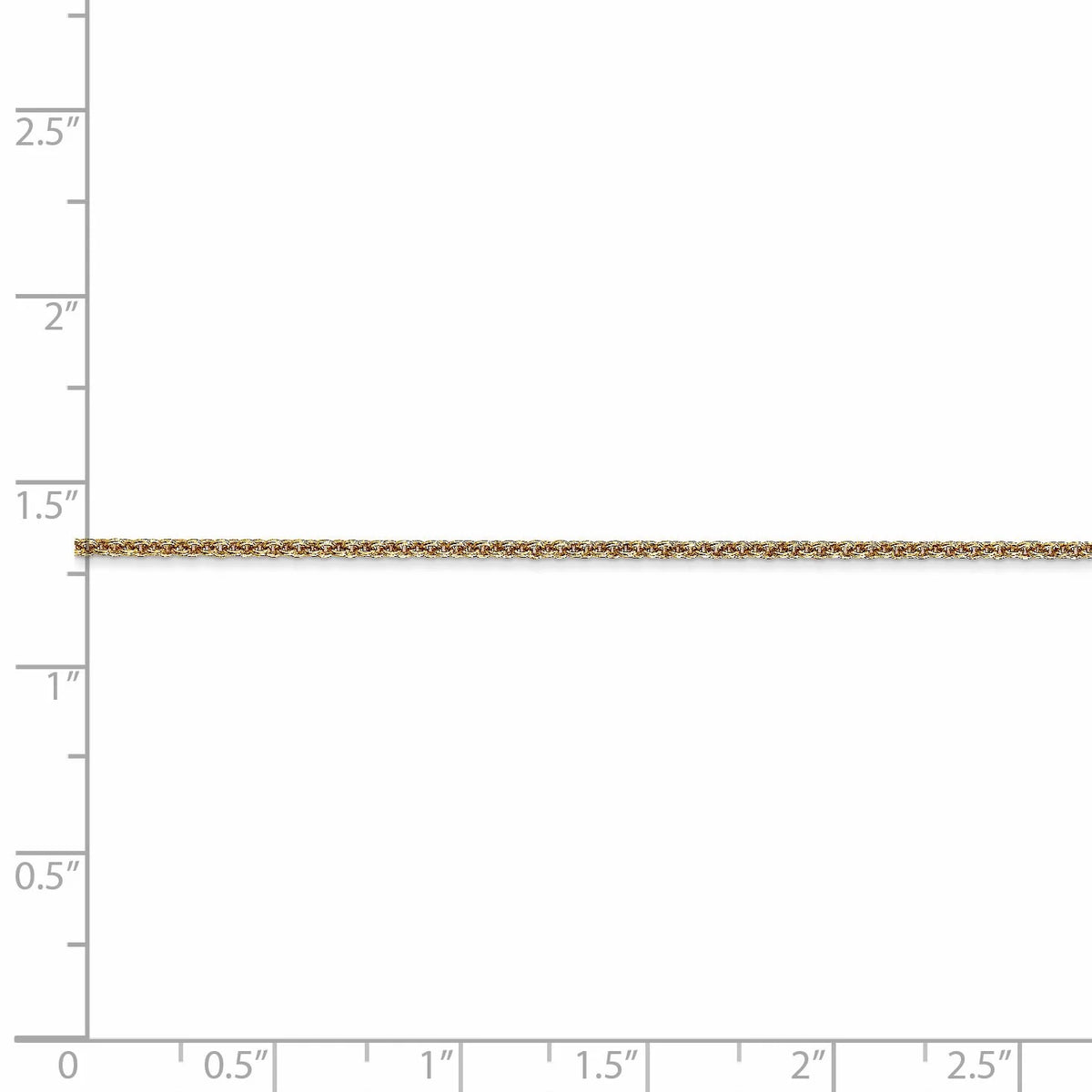 14k Yellow Gold Cable Chain Necklace J532728