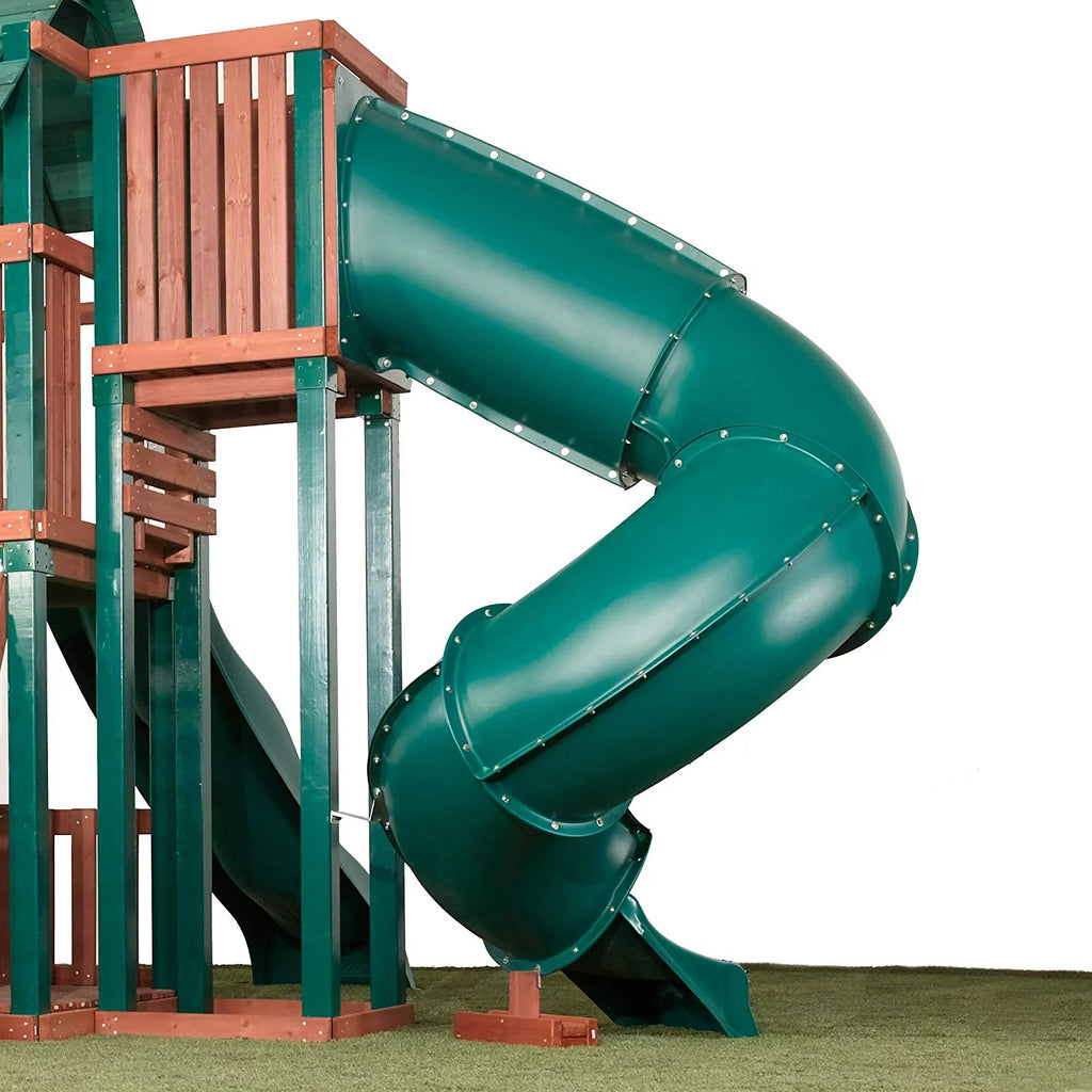 Green Plastic Turbo Tube Slide J6343