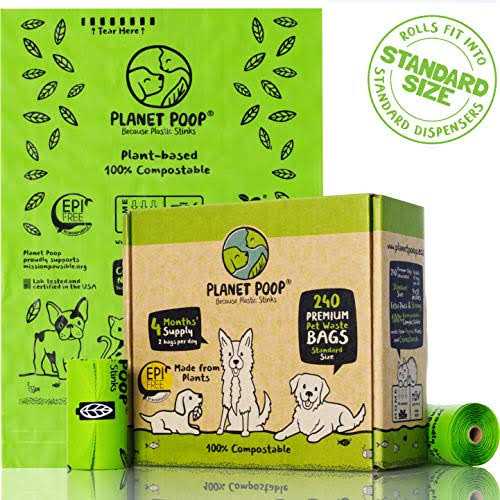 Compostable Dog Poop Bags on Refill Rolls P193