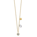 14kt Yellow Gold Diamond Circle Heart Necklace H646