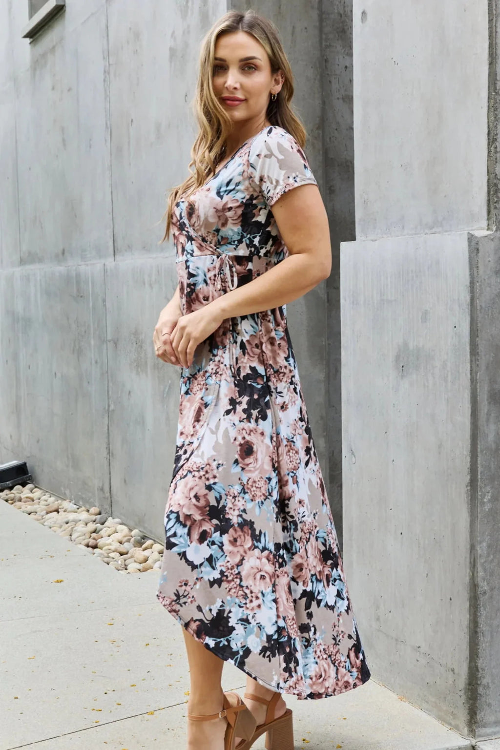 Floral Maxi Wrap Dress F151519