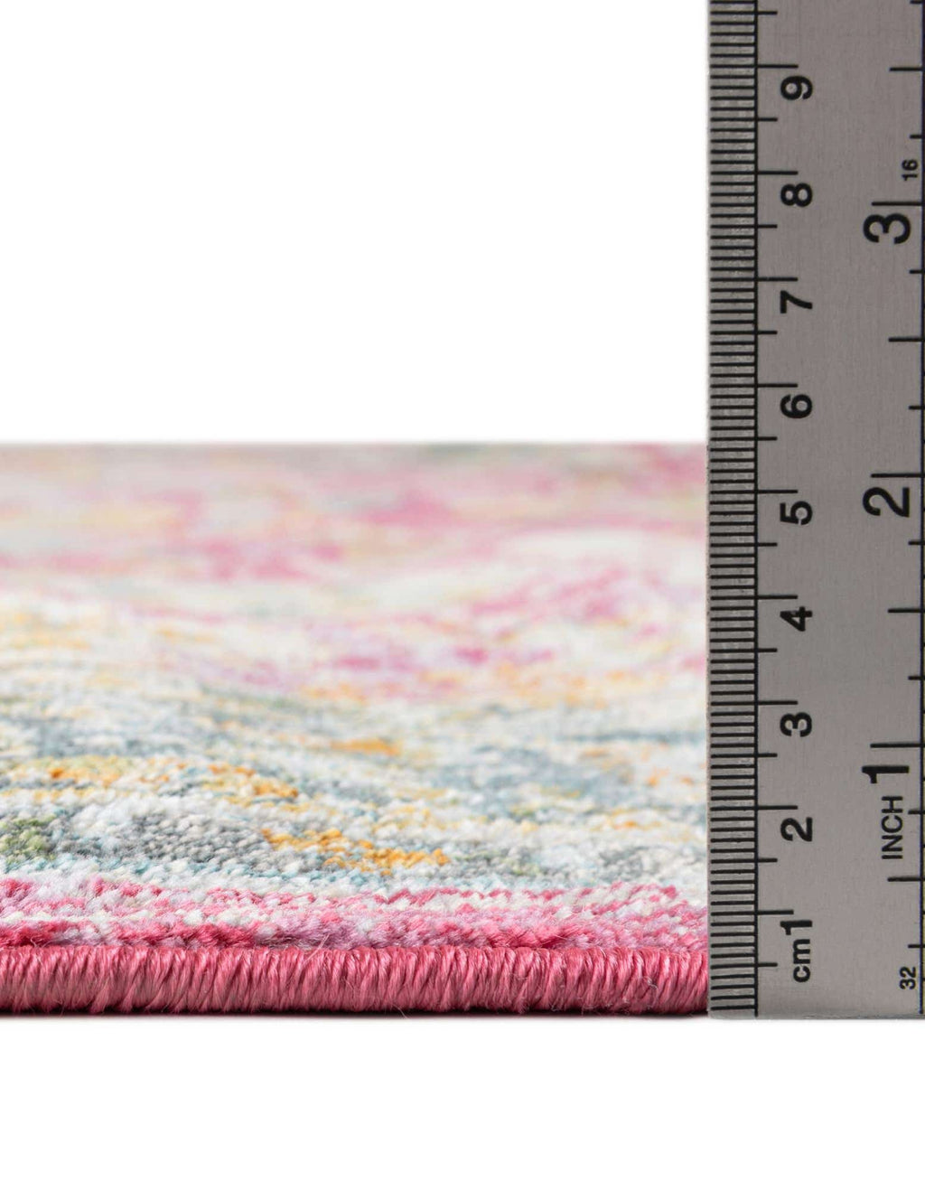 Octagon Pink Transitional Floral Rug M790
