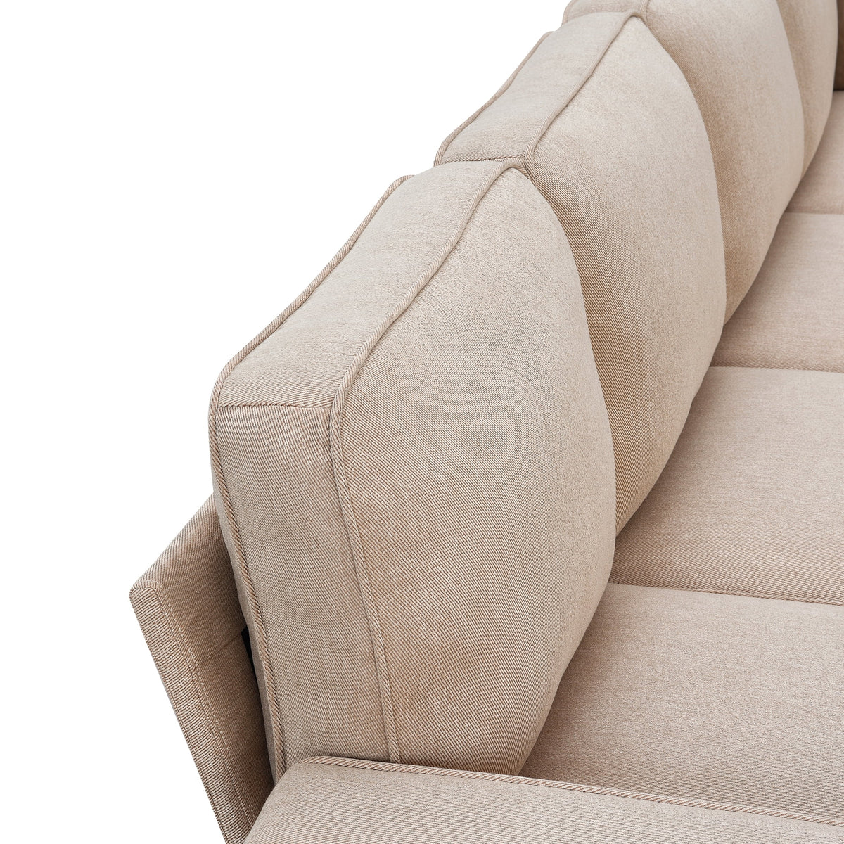 L Shaped Linen Sectional Sofa with Chaise F3266