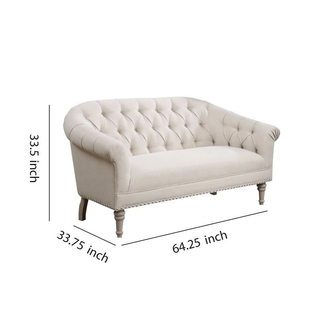 White Traditional Settee P91108