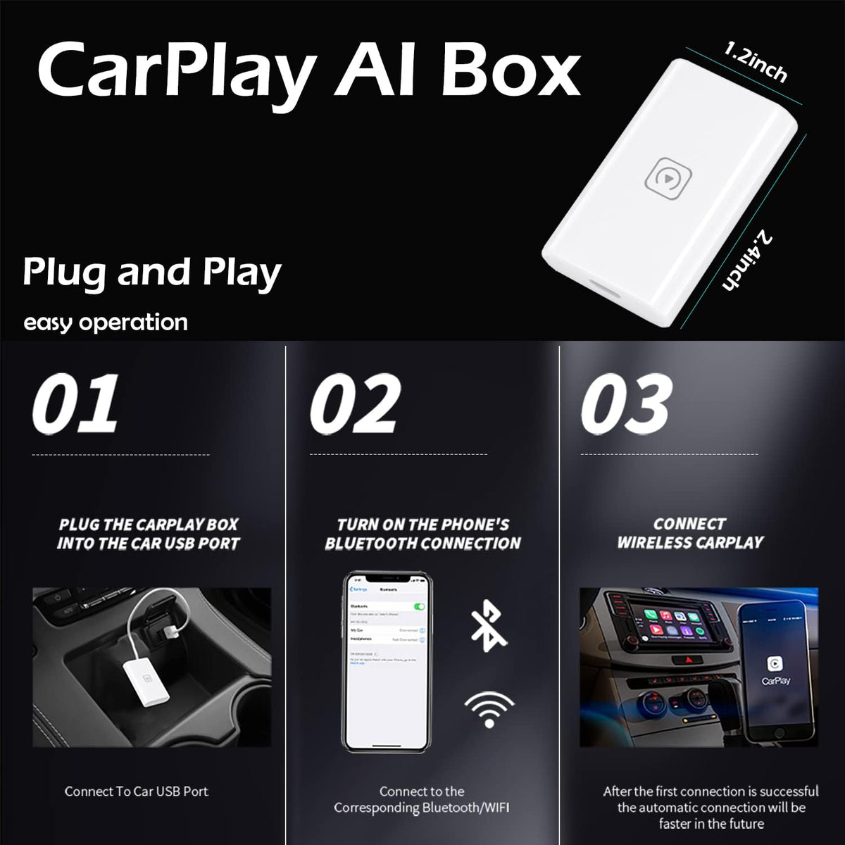 Wireless CarPlay Adapter Pack of 2 M5586