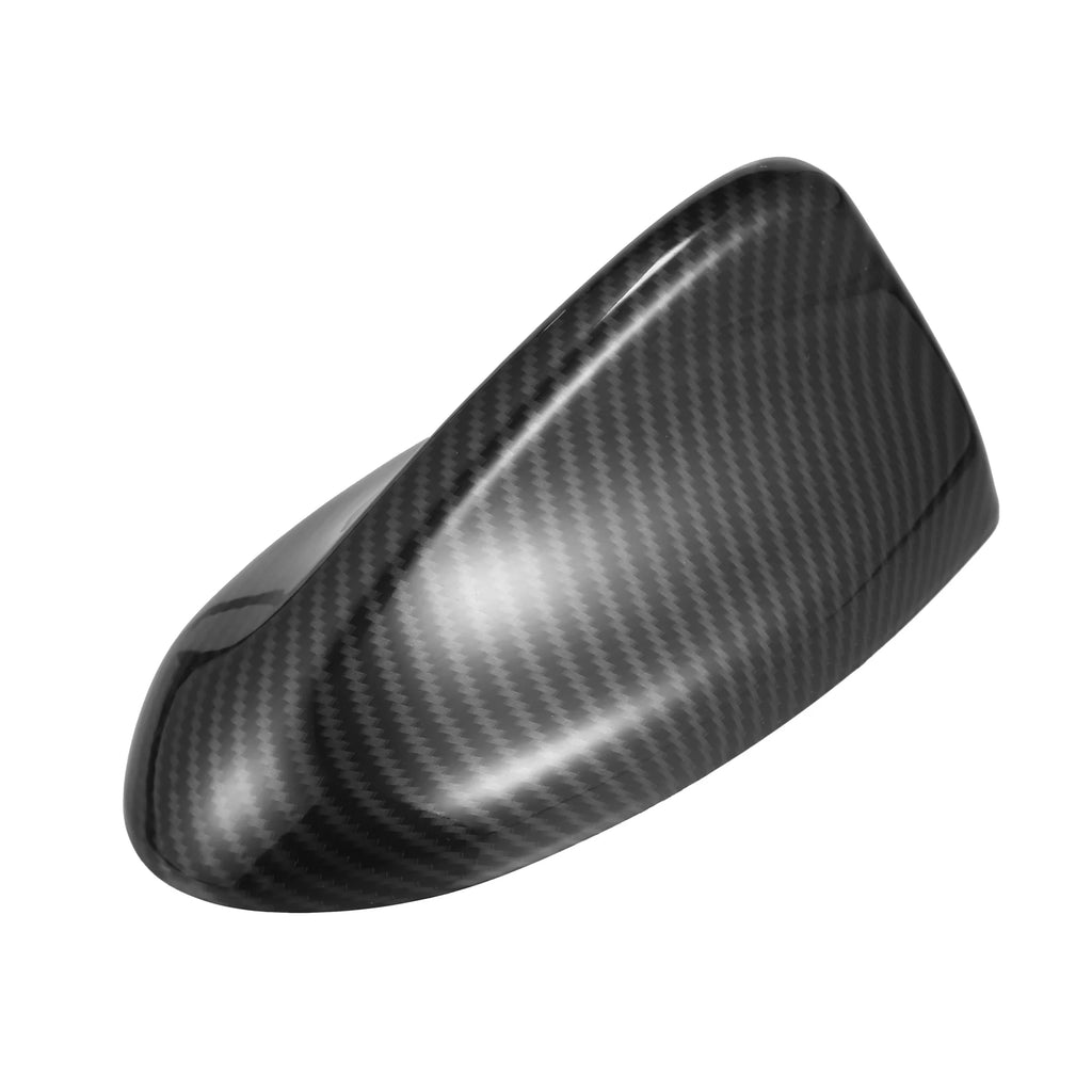 Black Carbon Fiber Pattern Car Shark Fin Antenna Roof Aerial Cover Trim L712