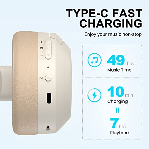 Active Noise Cancelling Wireless Over Ear Headphones, Grey M388985