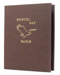 4¼ x 14 Mocha Plush Casebound Menu W121565