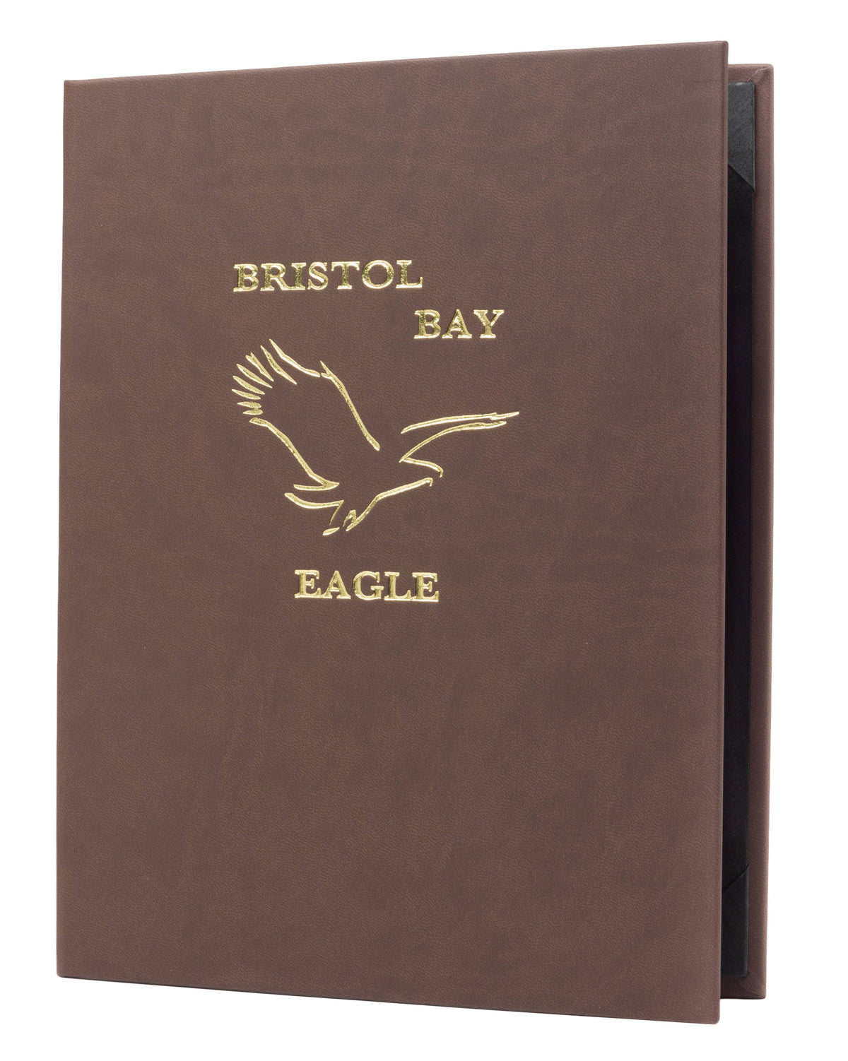 4¼ x 14 Mocha Plush Casebound Menu W121565