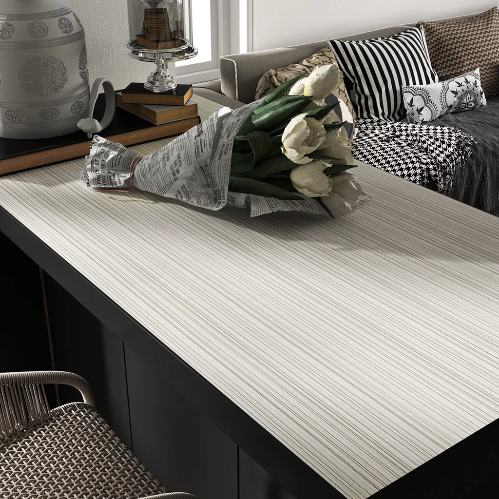 Beige Linen Textured Peel and Stick Wallpaper M208