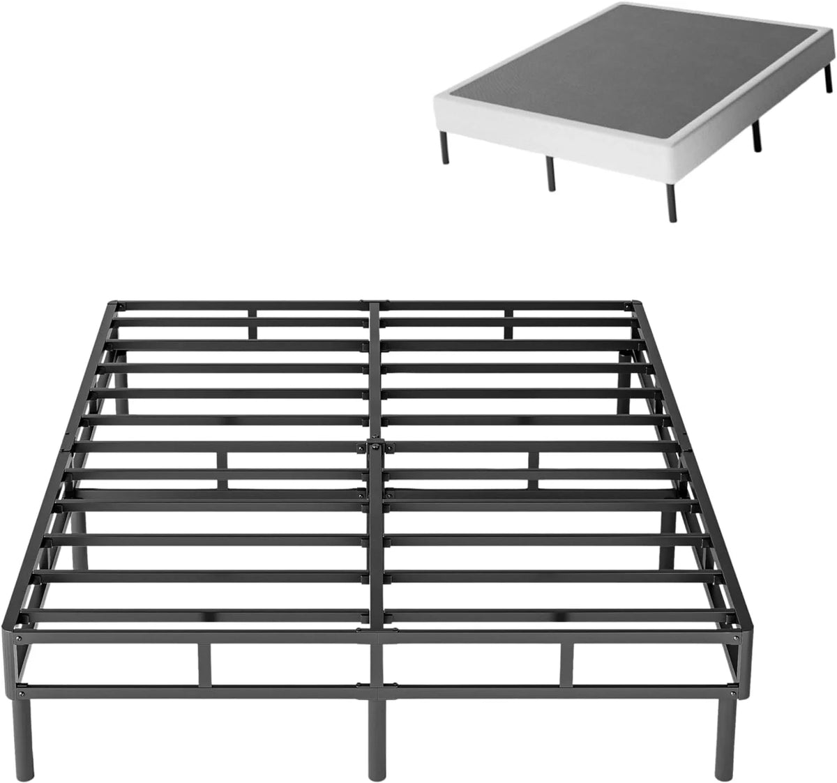 5 Inch Full Size Box Spring with 9 Inch Metal Leg Support A983