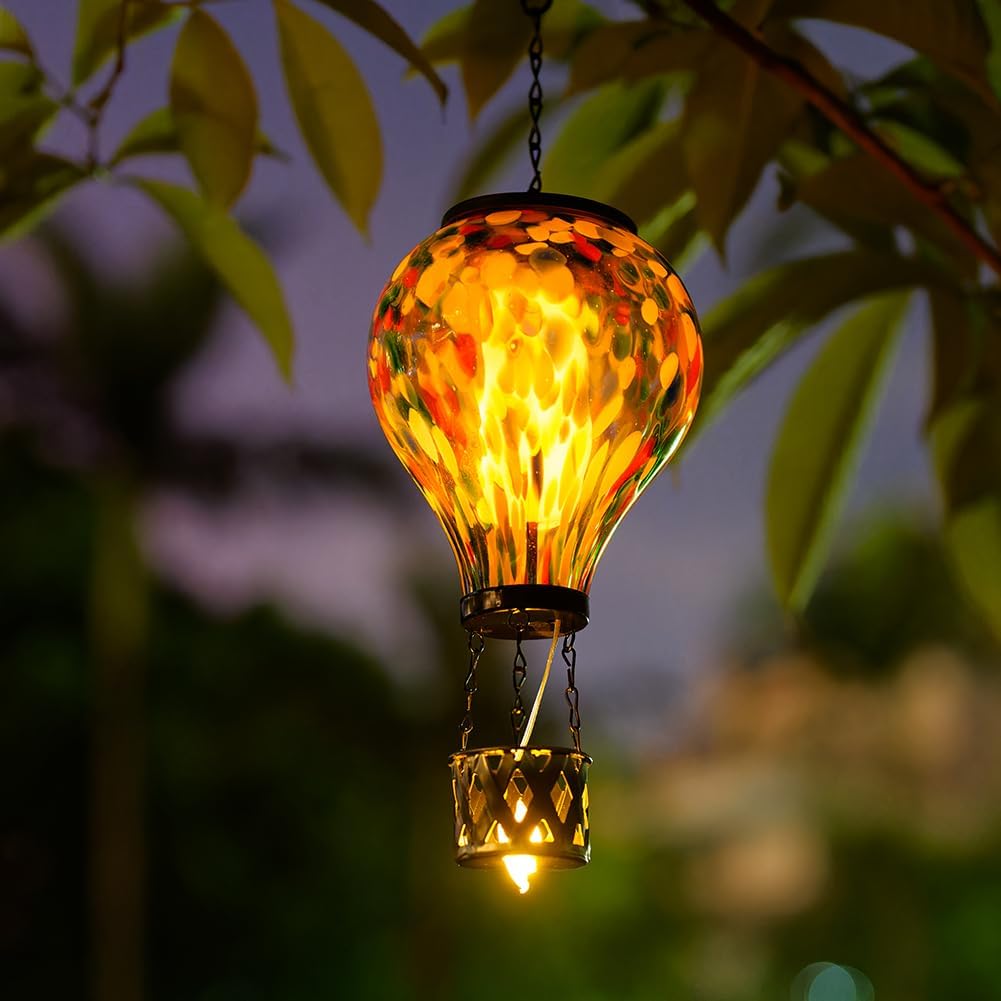 Metal & Glass Solar Lantern with Candle Holder U2261
