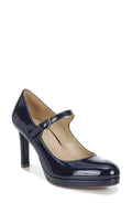 Navy Patent Mary Janes D4762