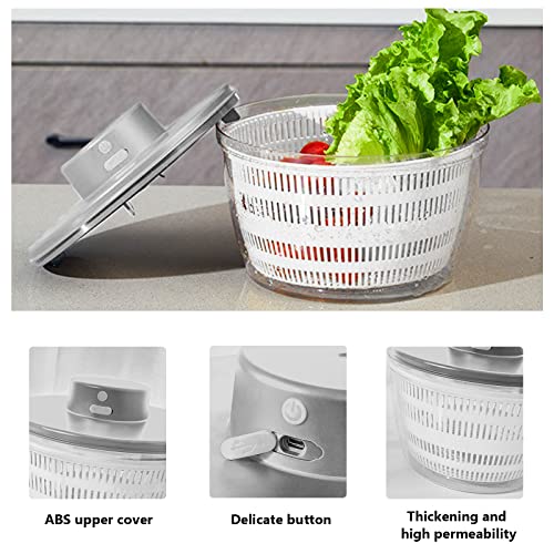 White Electric Salad Spinner Z3988