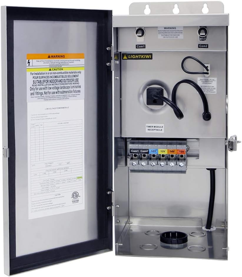 600 Watt Stainless Steel Multi-Tap Low Voltage Transformer Z586