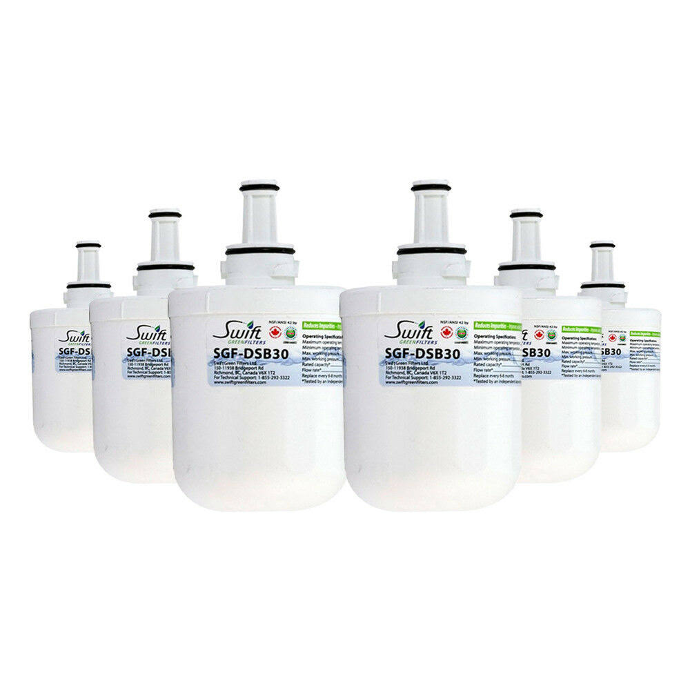 6 Pack Refrigerator Water Filter J7468