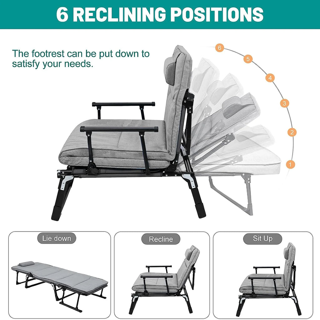 3 in 1 Folding Sofa Bed with Mattress & Pillow G82408