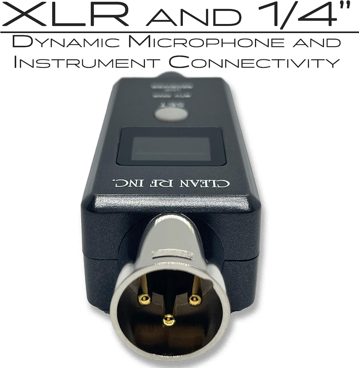 Wireless XLR Adapter System Transmitter and Receiver for Dynamic Microphones E6911