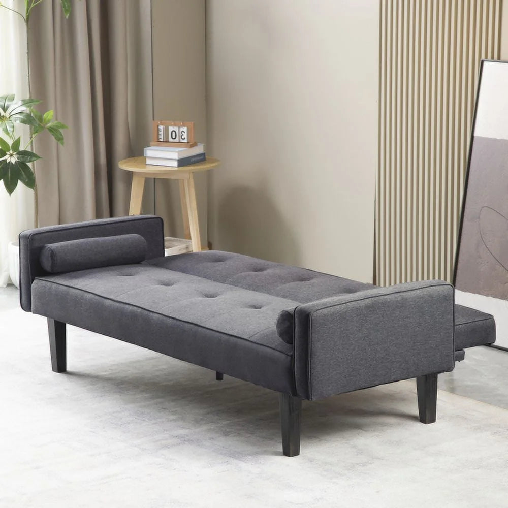 Convertible Futon Sofa Bed with Armrests J57010