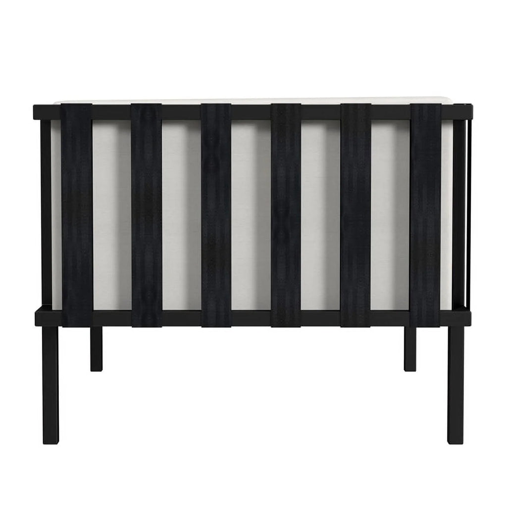 Black and White Outdoor Patio Sofa L40830