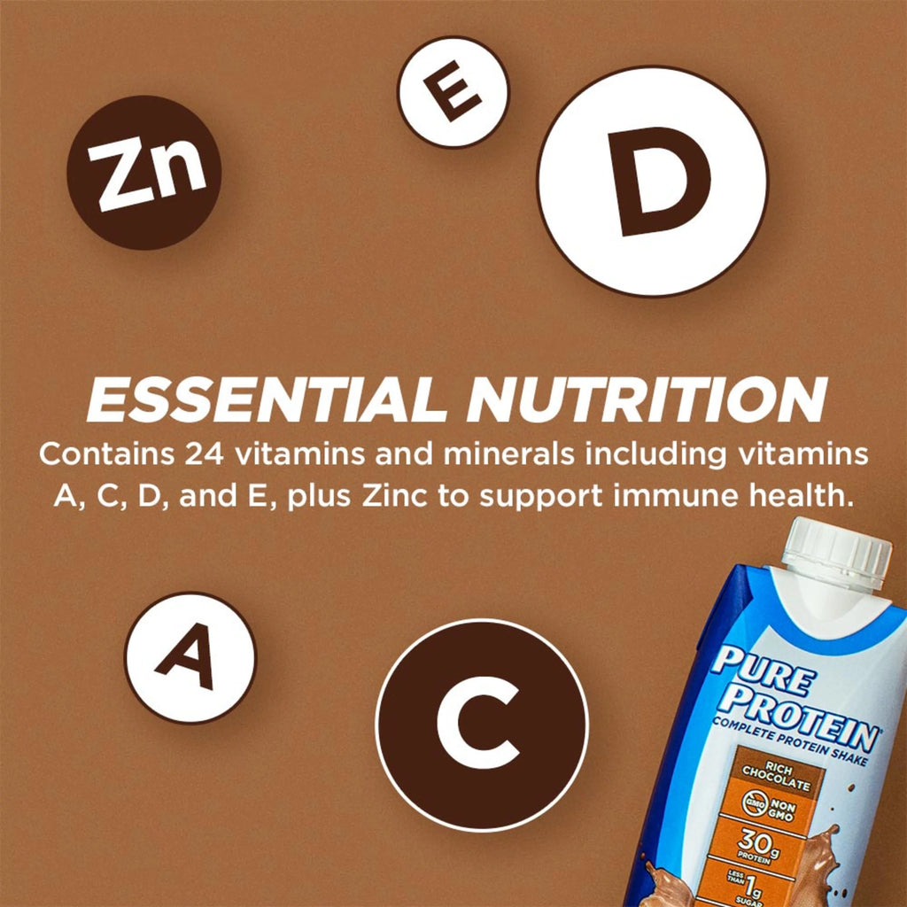 Rich Chocolate 30g Protein Shake 12 Ct O98562