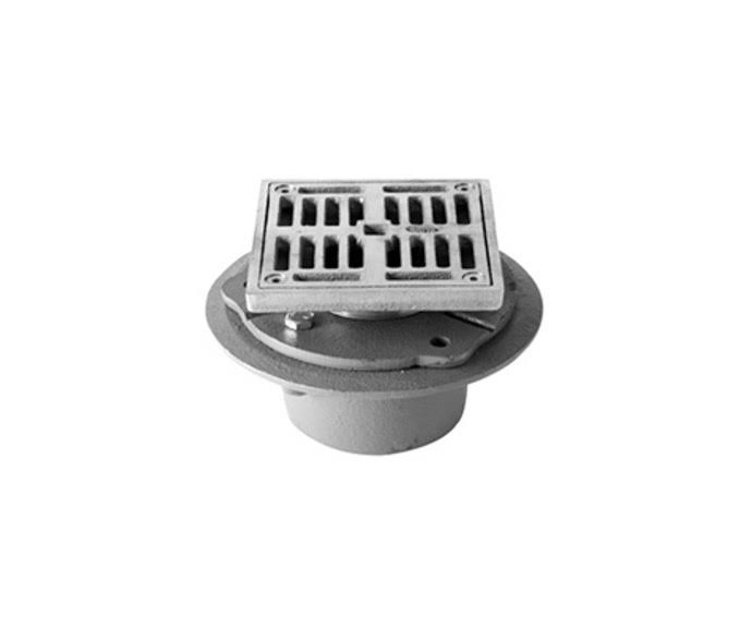 4x22 Square Shower Drain, IPS Cast Iron, PVD Brushed Bronze B453806