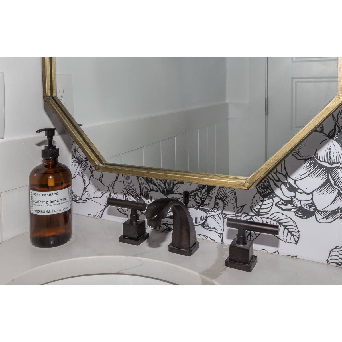 Oil Rubbed Bronze Mini Widespread Lavatory Faucet with Pop-Up W591667