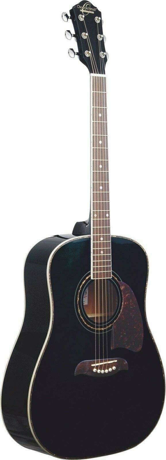 Black Dreadnought Acoustic Guitar O989177