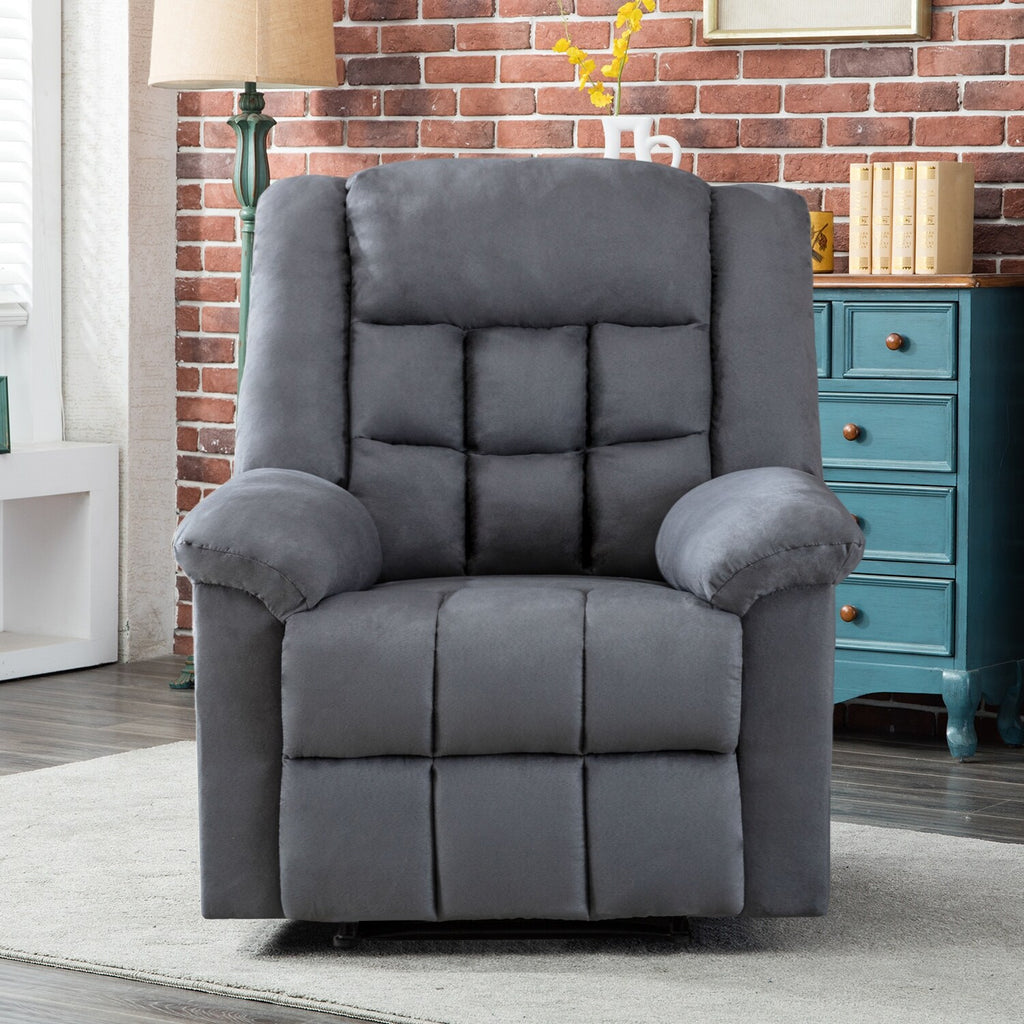 Brown Padded Manual Recliner H7026