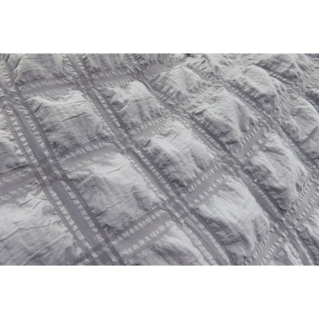 Grey Oversized Waffle Comforter 3 PC Set Full/Queen F377